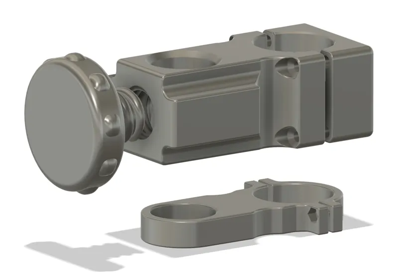 Sonnenschirmhalter für Balkongeläder Eckversion
