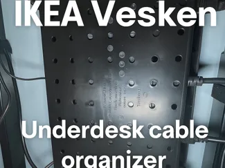Ikea Vesken Cable Organizer Under desk hook