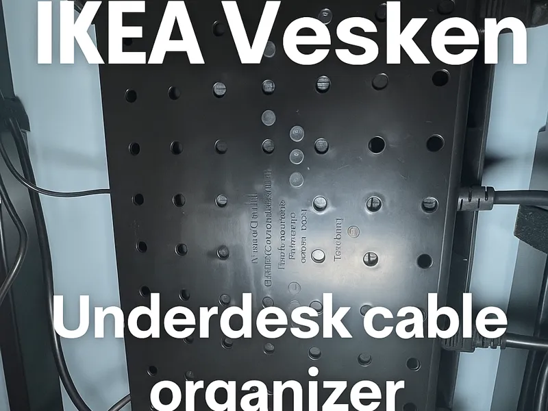 Ikea Vesken Cable Organizer Under desk hook