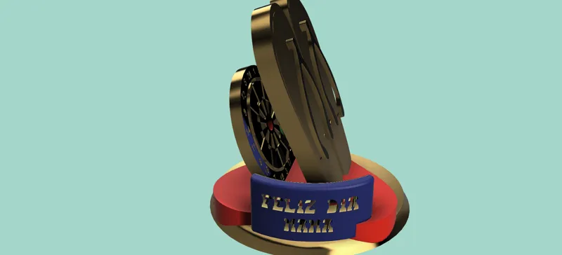 trofeo a la puntería de la madre