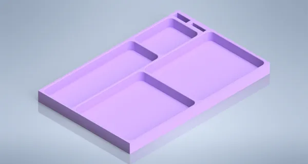 Plateau de rangement pour bureau ou chevet