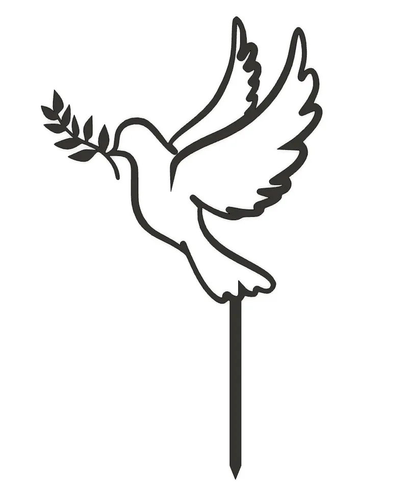Dove cake topper