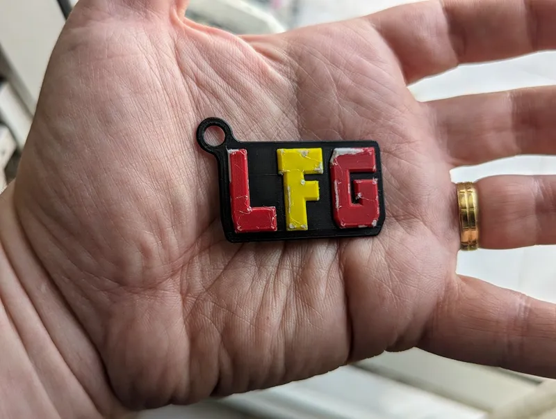 LFG (Deadpool and Wolverine) keychain.