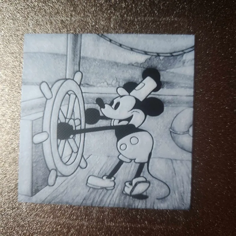 Steamboat Willie TWO COLOR Hueforge