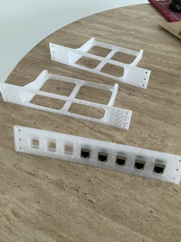 10" Rack - Half rack panels for network devices 