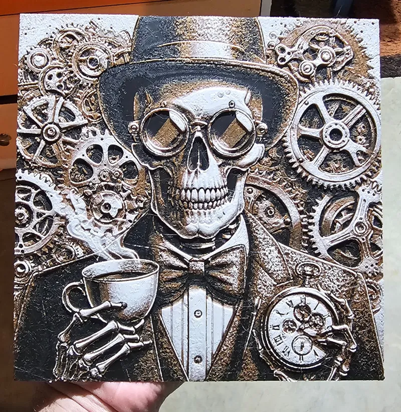 Steampunk Skeleton HueForge