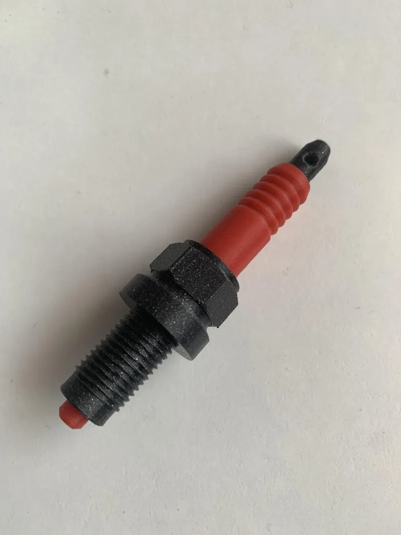 Spark plug keychain