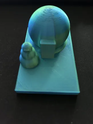Igloo with snowman