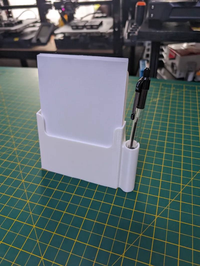 Desktop stand for A6 leaflet