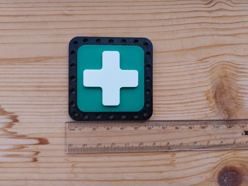 sewn on medic patch