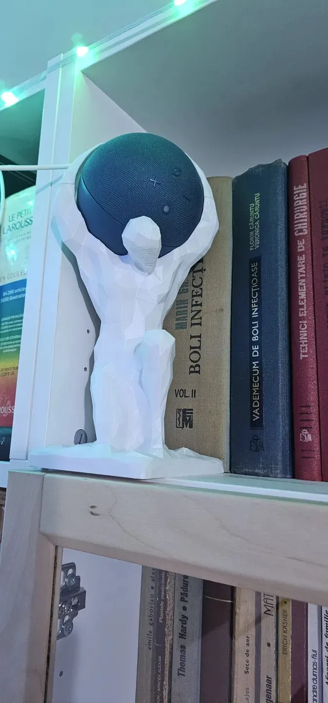 Amazon Echo Dot 4/5 Atlas sculpture
