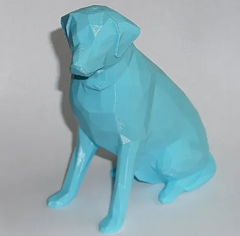 low poly labrador