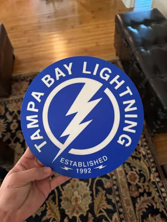 Tampa Bay Lightning LED wall sign