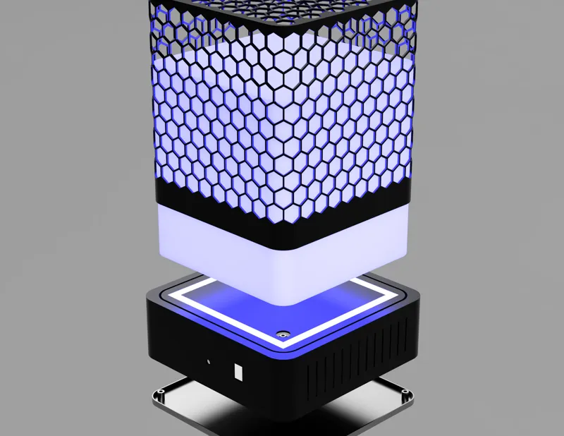 Hexagon Lamp for LED Tape 200mm x 200mm x 280mm