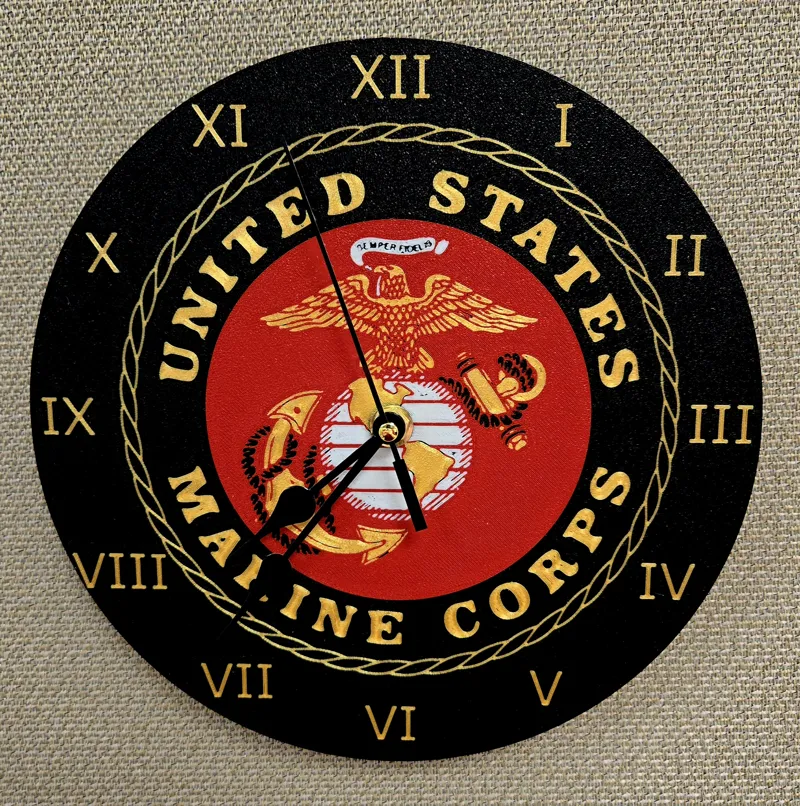 Marine Corps Globe & Anchor Clock