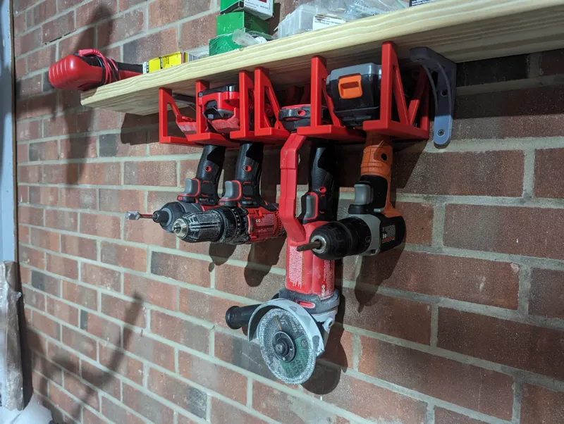 Wireless power tool holder / drill holder