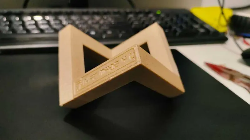 Wood filament printed sphere holder