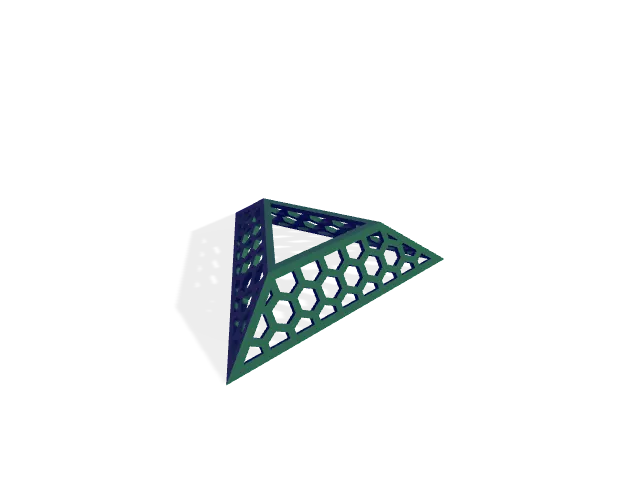 Speedcube display stand | hex pattern