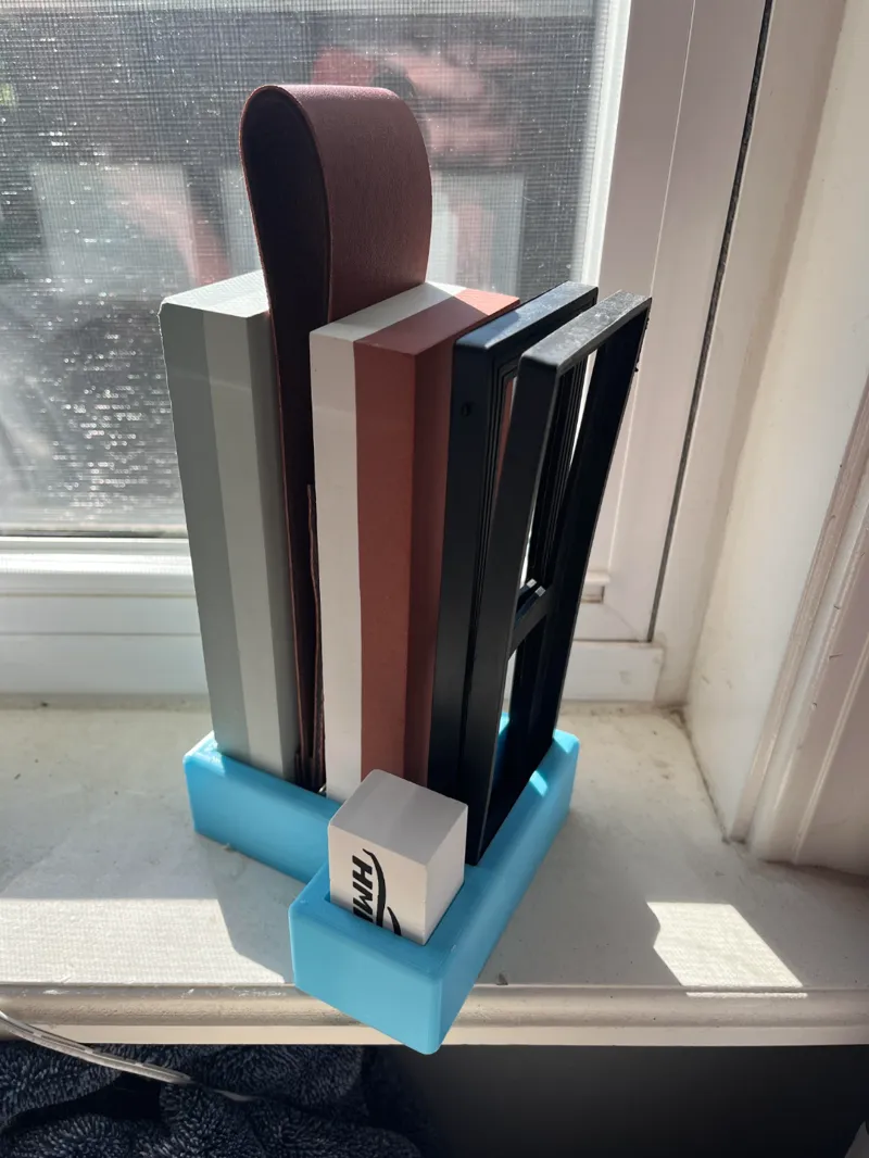 sharpening stone holder