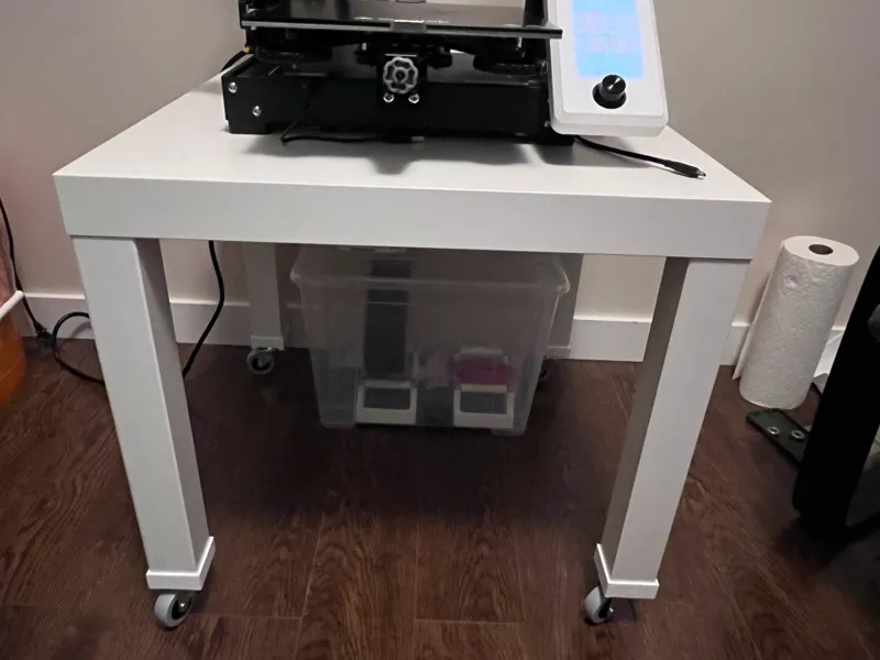 Ikea lack table to rill caster connector