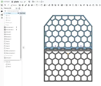 Ventilated armour plate