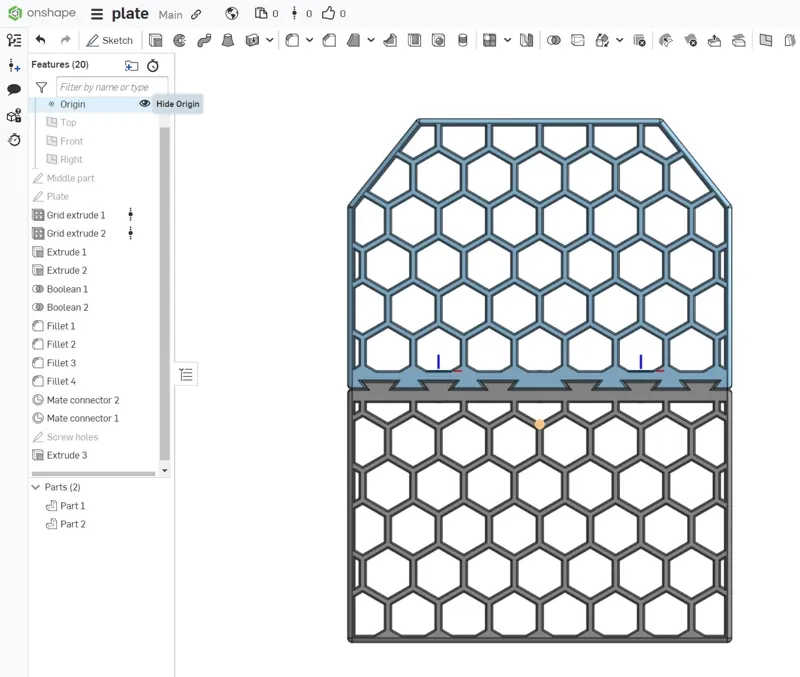 Ventilated armour plate