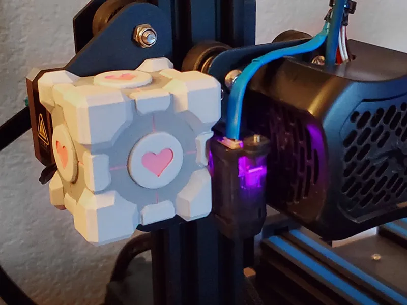 Ender 3 v2 Companion Cube X Motor Cover (CR-Touch)