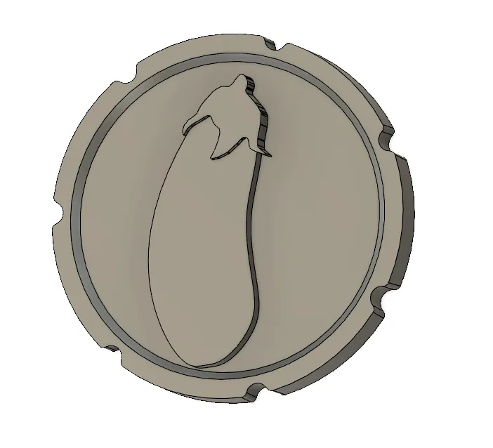 Eggplant Emoji Coin