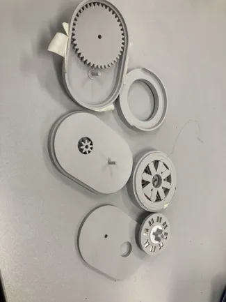 Simple mostly 3D printed generator