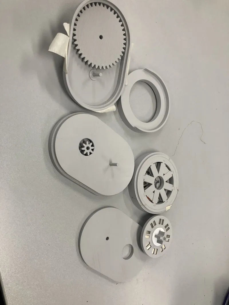 Simple mostly 3D printed generator