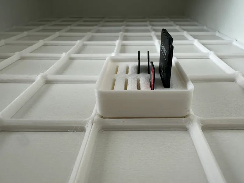 Gridfinity 1x1x2 SD Card Holder