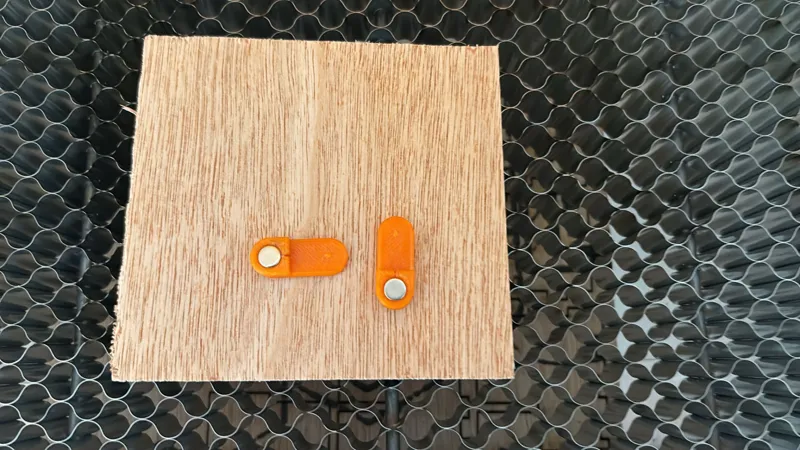 laser cutter honeycomb magnetic pins