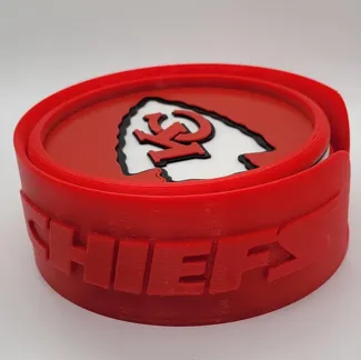 kansas city chiefs coaster holder