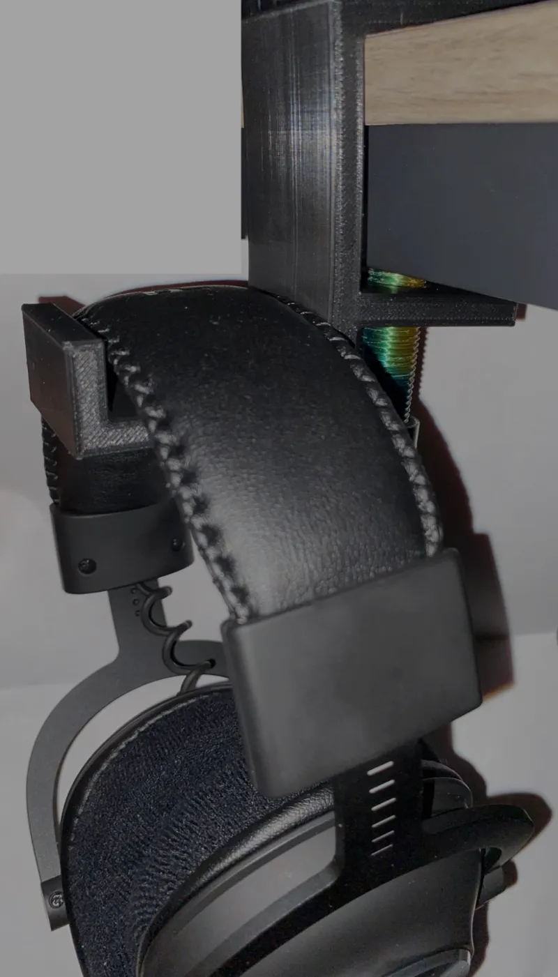 Headset Holder For Wide Desk