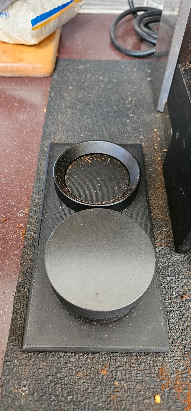 Tamper and distribution funnel accessory plate