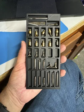 Wood burning tool tips tray