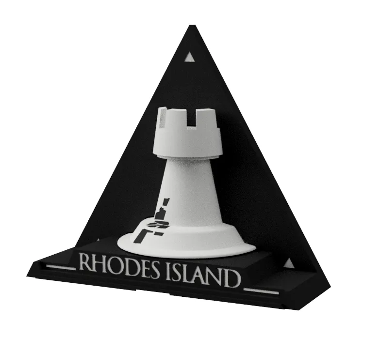 罗德岛冰箱贴/RHODES ISLAND Refrigerator magnets - Free 3D Print