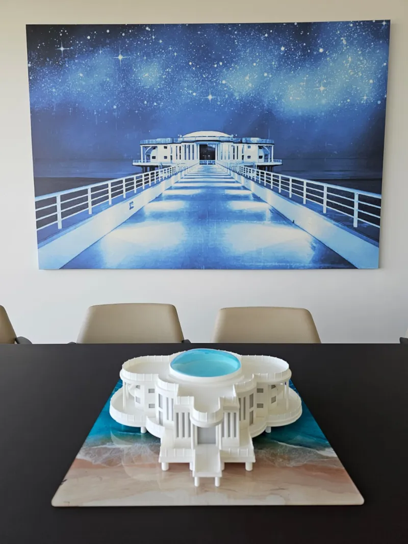 Senigallia's Rotonda a Mare 3D Model Reproduction