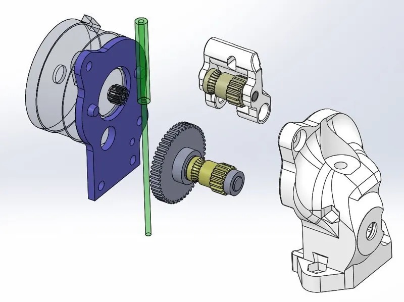 Decem Extruder v2.1d direct drive BMG (TPU 85A ok)
