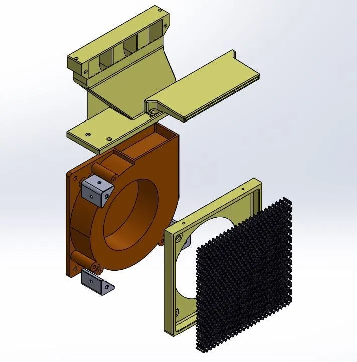 Circural and Remote Cooling fan by 12033 