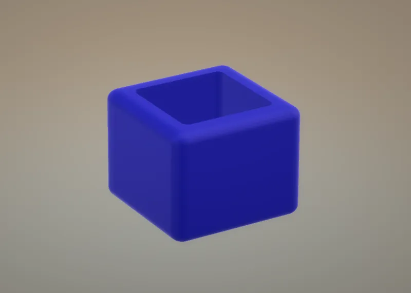Square Rounded Shaped Pen Holder