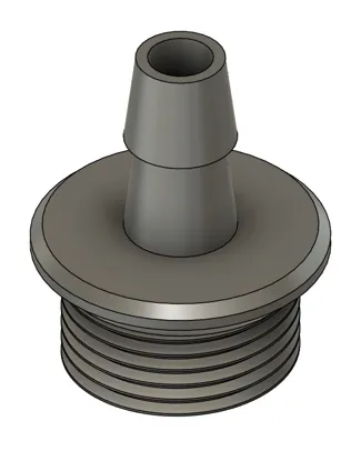 Hose barb for small aquarium pump
