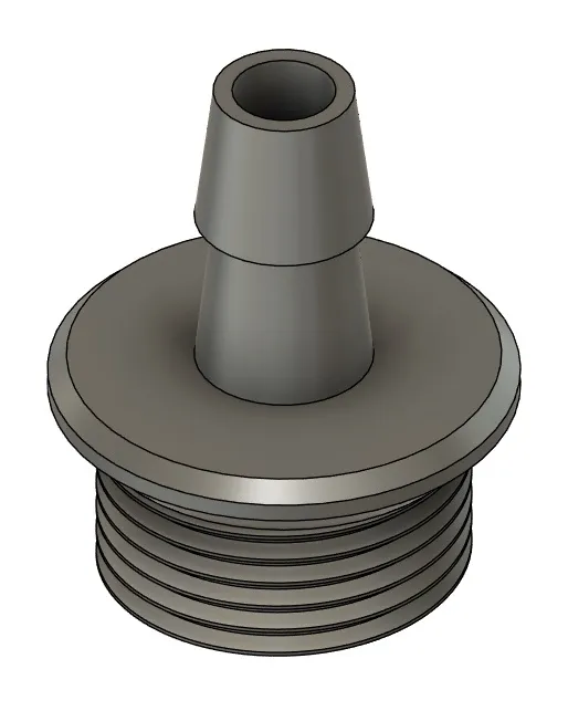 Hose barb for small aquarium pump