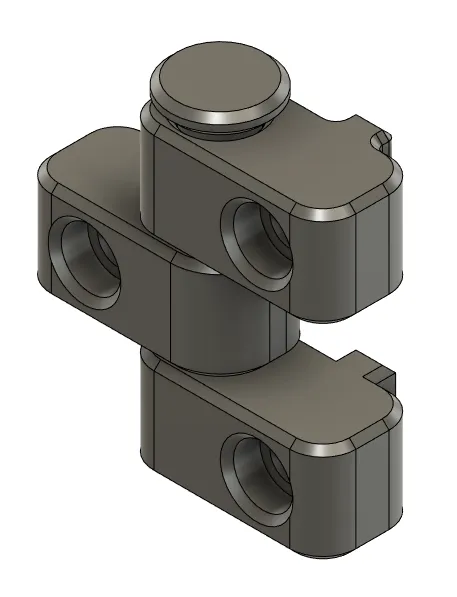 Enclosed Print in Place Hinge for 20x20 Extrusions