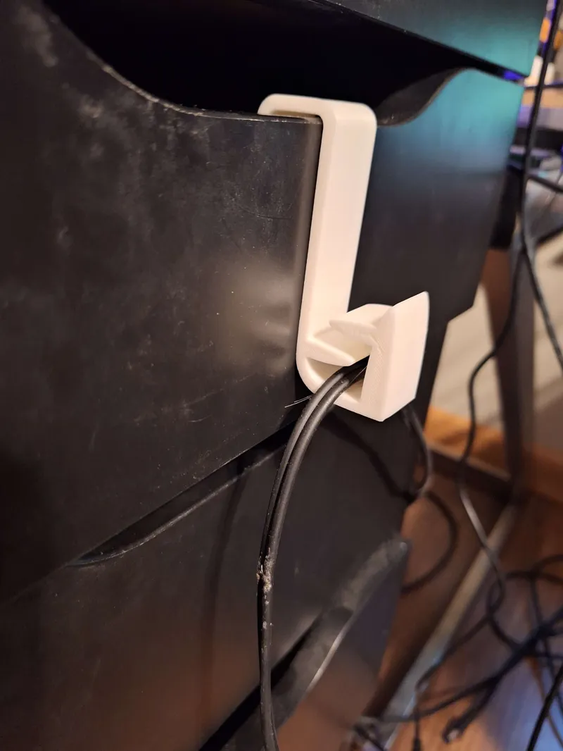 Ikea Alex drawer headset cable guide