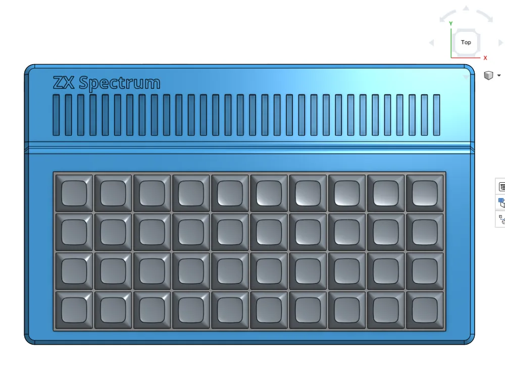 ZX-Spectrum redesigned (case + keyboard) - Free 3D Print Model