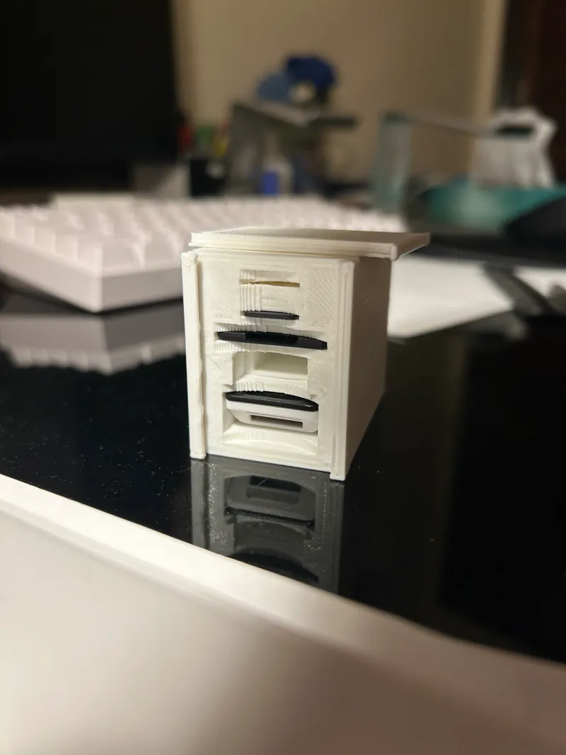 Mini SD card shelf