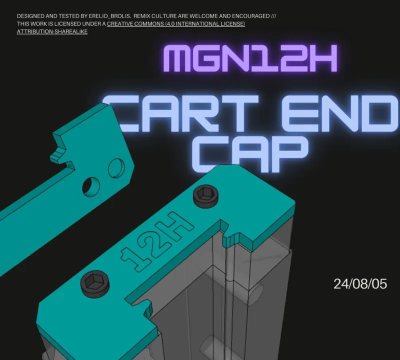 MGN12H cart end cap (26.60 x 9.50)