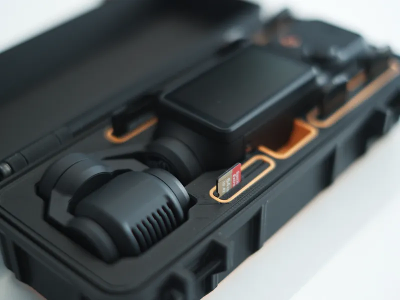 Micro SD card insert for DJI Osmo Pocket 3 case