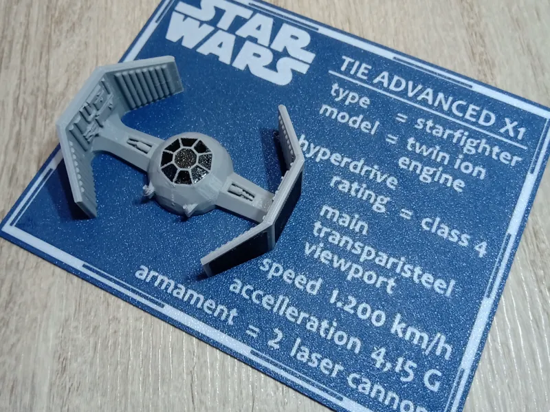 Blueprint – TIE ADVANCED X1 – Star Wars